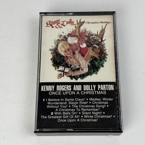 Kenny Rogers and Dolly Parton Once Upon a Christmas Cassette Tape 1984 RCA